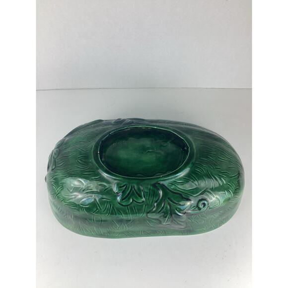 Vintage 1980’s Ceramic Hand Painted Summer Watermelon Oval Serving Bowl 13” - Picture 2 of 4